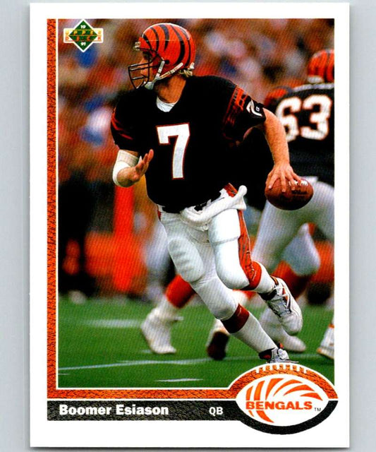 1991 Upper Deck #245 Boomer Esiason Bengals NFL Football Image 1