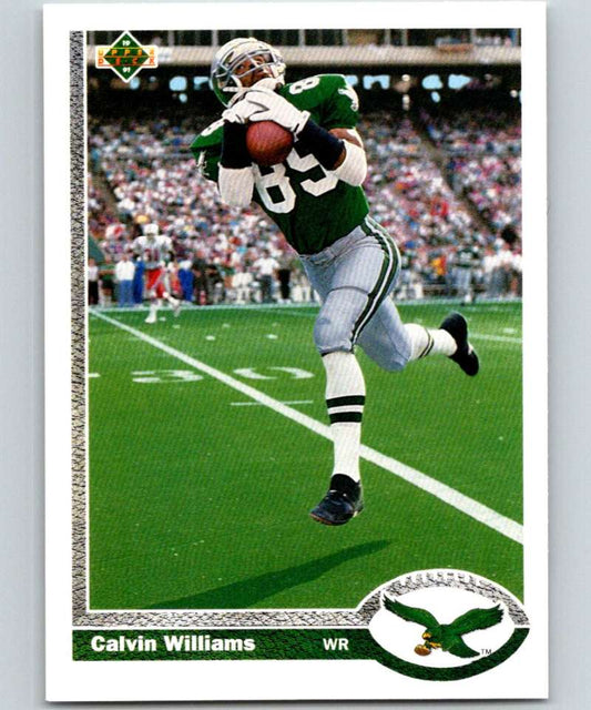 1991 Upper Deck #254 Calvin Williams Eagles NFL Football Image 1