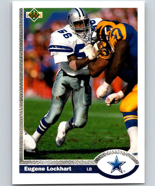 1991 Upper Deck #259 Eugene Lockhart Cowboys NFL Football Image 1