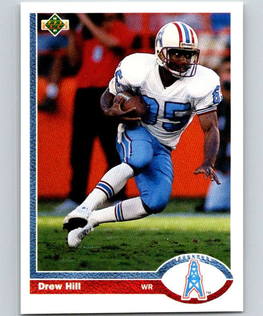 1991 Upper Deck #260 Drew Hill Oilers NFL Football Image 1