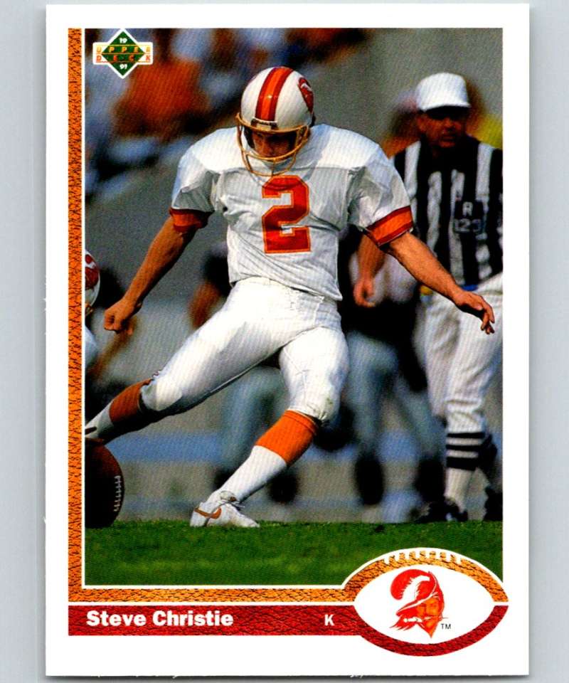 1991 Upper Deck #263 Steve Christie Buccaneers NFL Football Image 1