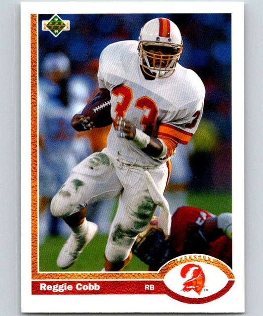 1991 Upper Deck #265 Reggie Cobb Buccaneers NFL Football Image 1