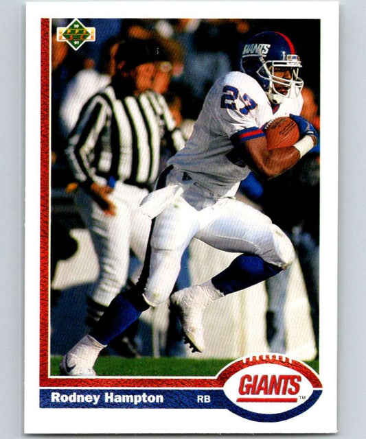 1991 Upper Deck #269 Rodney Hampton NY Giants NFL Football Image 1