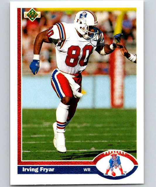 1991 Upper Deck #270 Irving Fryar Patriots NFL Football Image 1