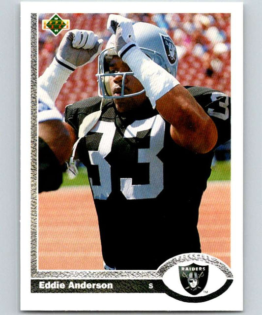 1991 Upper Deck #287 Eddie Anderson LA Raiders NFL Football Image 1