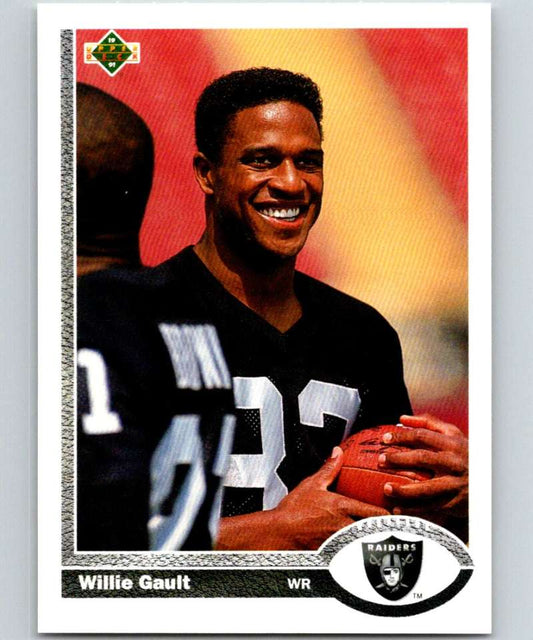 1991 Upper Deck #292 Willie Gault LA Raiders NFL Football Image 1