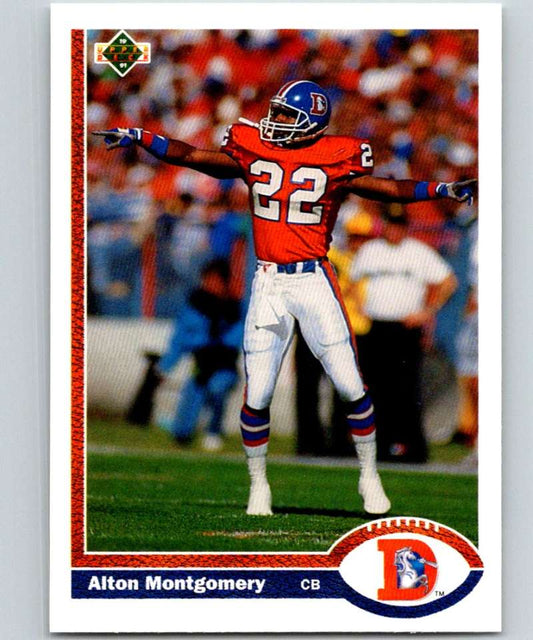1991 Upper Deck #311 Alton Montgomery Broncos NFL Football Image 1