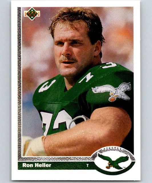 1991 Upper Deck #319 Ron Heller Eagles NFL Football Image 1