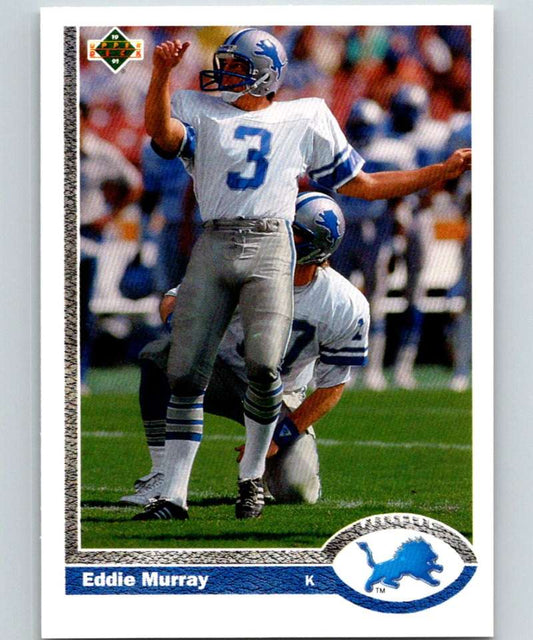 1991 Upper Deck #321 Eddie Murray Lions NFL Football Image 1