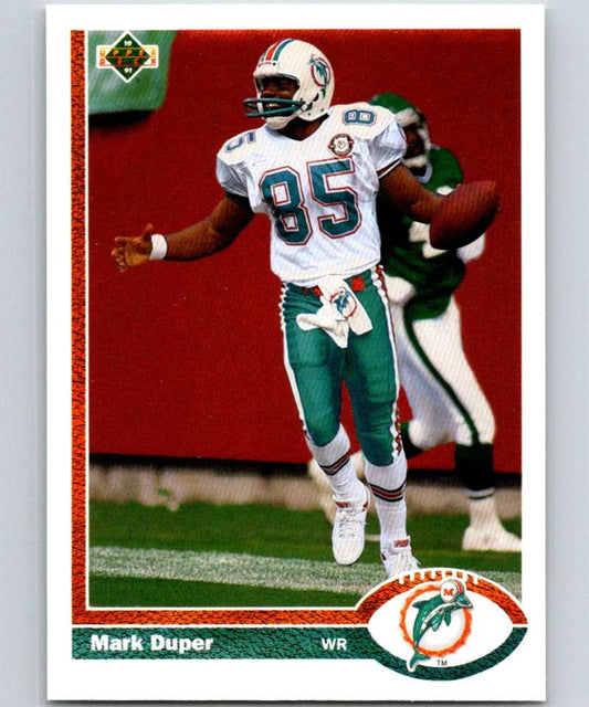1991 Upper Deck #335 Mark Duper Dolphins NFL Football Image 1