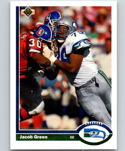 1991 Upper Deck #336 Jacob Green Seahawks NFL Football Image 1
