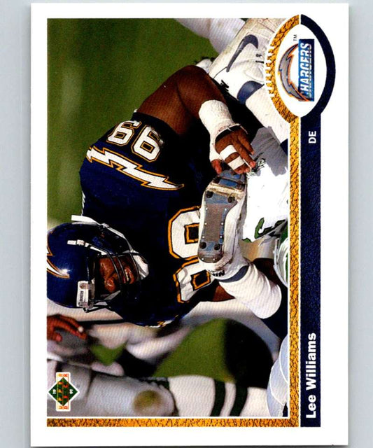 1991 Upper Deck #341 Lee Williams Chargers NFL Football Image 1