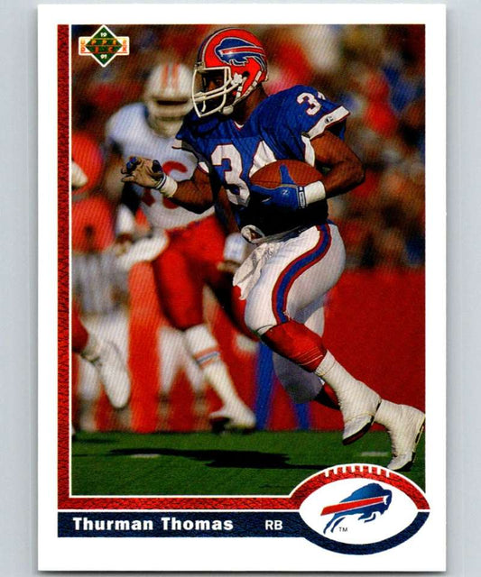 1991 Upper Deck #356 Thurman Thomas Bills NFL Football Image 1