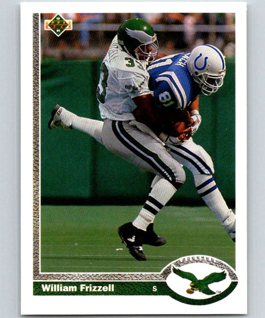 1991 Upper Deck #359 William Frizzell RC Rookie Eagles NFL Football Image 1