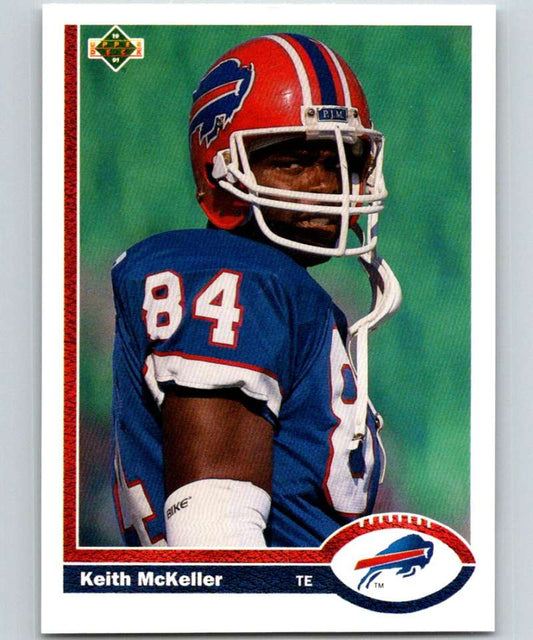 1991 Upper Deck #360 Keith McKeller Bills NFL Football Image 1