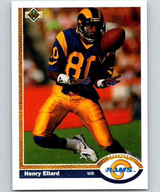 1991 Upper Deck #362 Henry Ellard LA Rams NFL Football Image 1