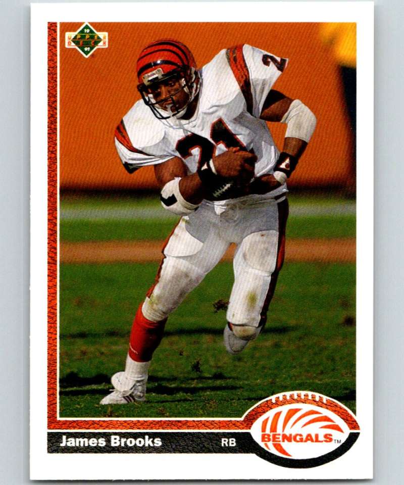 1991 Upper Deck #365 James Brooks Bengals NFL Football Image 1