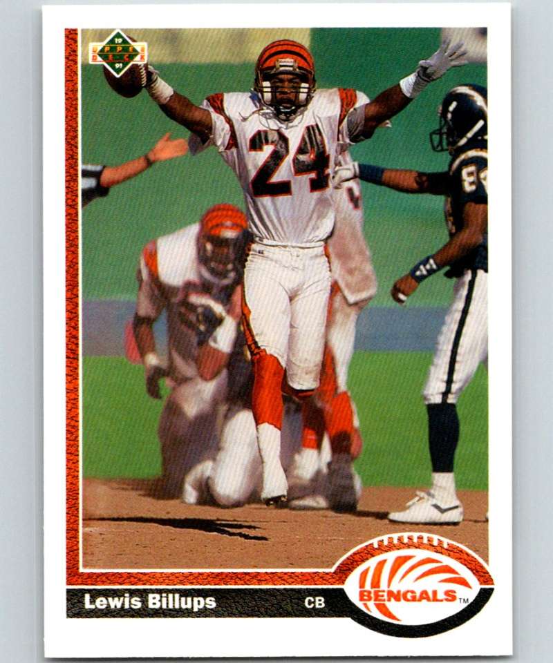 1991 Upper Deck #368 Lewis Billups Bengals NFL Football Image 1