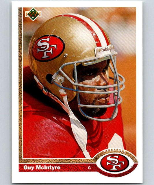 1991 Upper Deck #373 Guy McIntyre 49ers NFL Football Image 1
