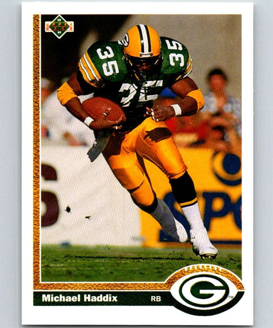 1991 Upper Deck #376 Michael Haddix Packers NFL Football Image 1