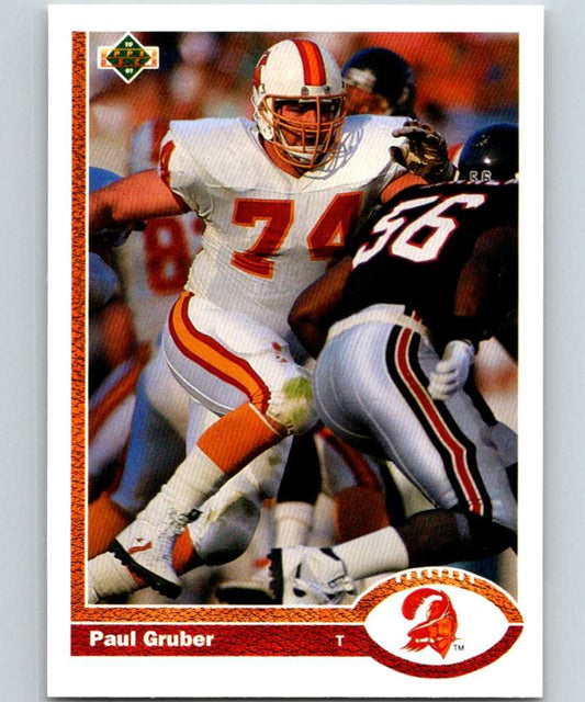 1991 Upper Deck #388 Paul Gruber Buccaneers NFL Football Image 1