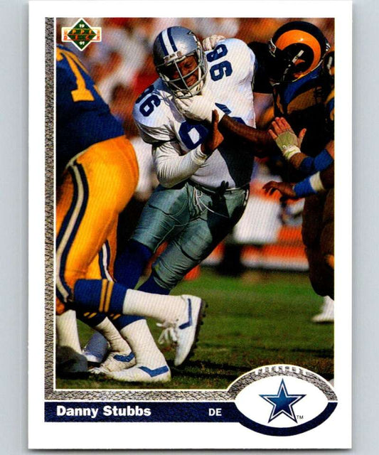 1991 Upper Deck #389 Daniel Stubbs Cowboys NFL Football Image 1