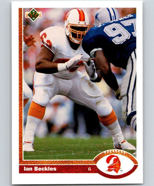 1991 Upper Deck #390 Ian Beckles Buccaneers NFL Football Image 1