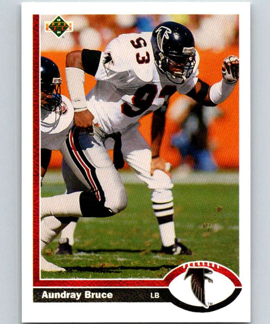1991 Upper Deck #398 Aundray Bruce Falcons NFL Football Image 1