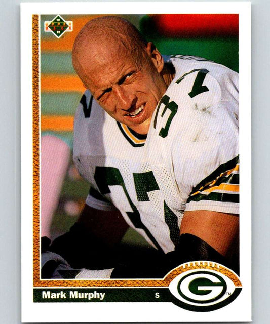 1991 Upper Deck #399 Mark Murphy Packers NFL Football Image 1