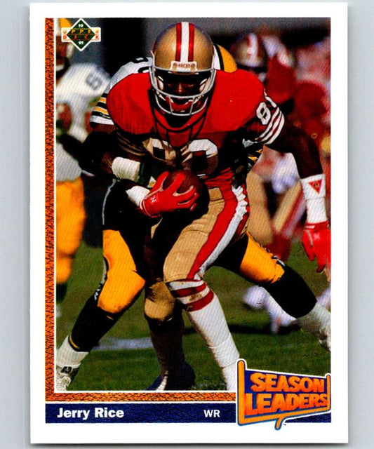 1991 Upper Deck #402 Jerry Rice 49ers SL NFL Football Image 1