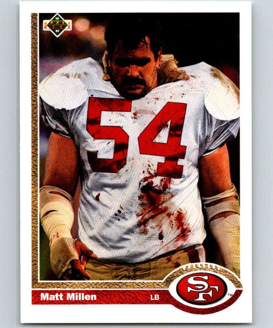 1991 Upper Deck #409 Matt Millen 49ers NFL Football Image 1