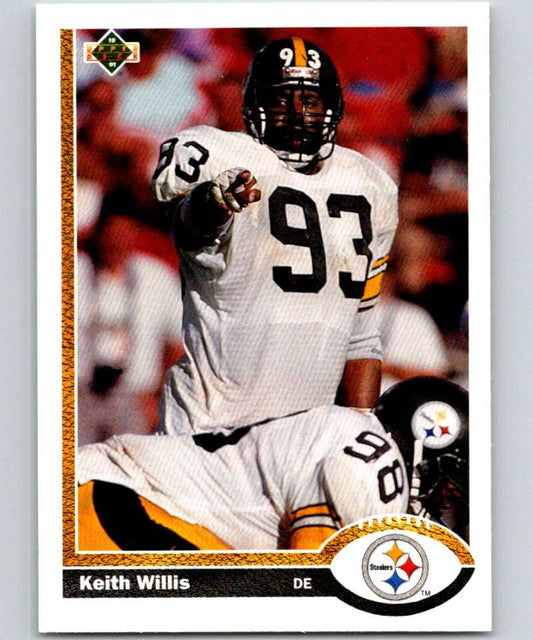1991 Upper Deck #413 Keith Willis Steelers NFL Football