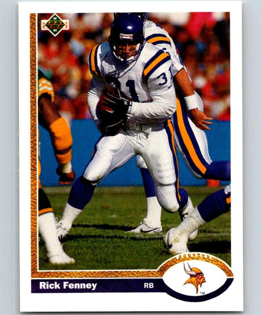 1991 Upper Deck #425 Rick Fenney Vikings NFL Football Image 1