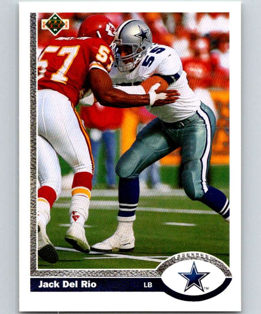 1991 Upper Deck #426 Jack Del Rio Cowboys NFL Football Image 1