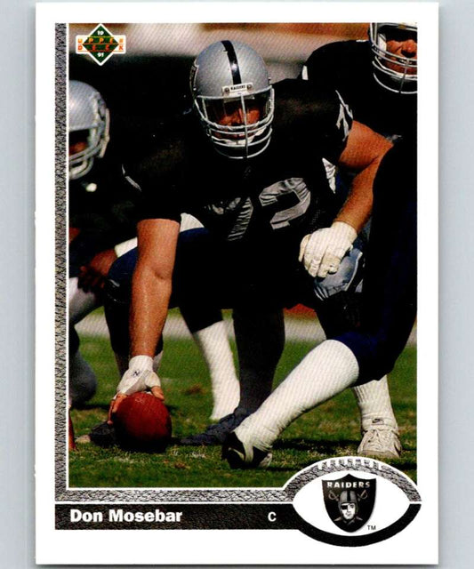 1991 Upper Deck #427 Don Mosebar LA Raiders NFL Football Image 1