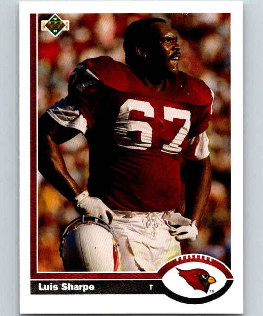 1991 Upper Deck #428 Luis Sharpe Cardinals NFL Football Image 1