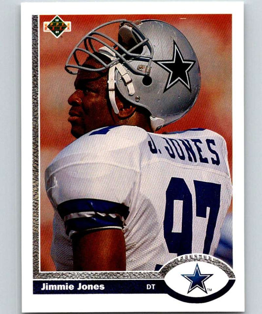 1991 Upper Deck #430 Jimmie Jones Cowboys NFL Football Image 1