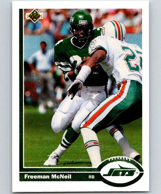 1991 Upper Deck #431 Freeman McNeil NY Jets NFL Football Image 1