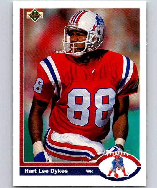 1991 Upper Deck #433 Hart Lee Dykes Patriots NFL Football Image 1