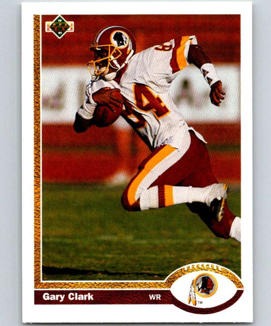 1991 Upper Deck #436 Gary Clark Redskins NFL Football Image 1