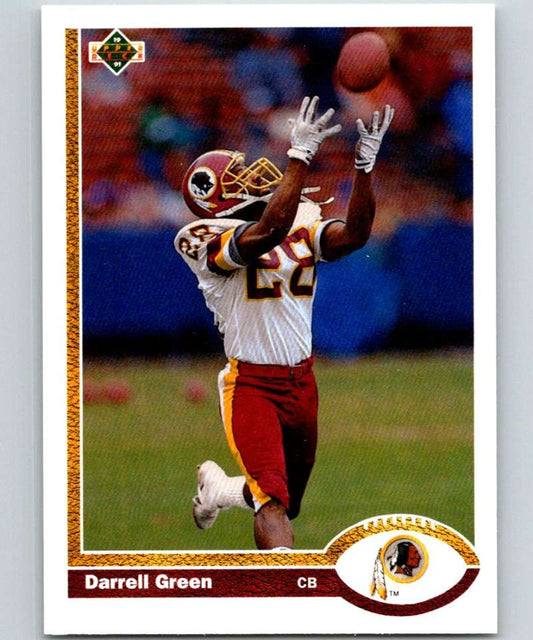1991 Upper Deck #438 Darrell Green Redskins NFL Football Image 1