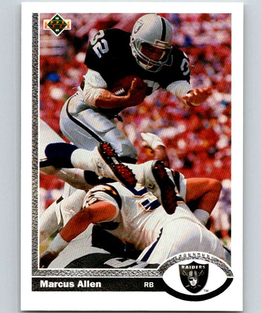 1991 Upper Deck #446 Marcus Allen LA Raiders NFL Football Image 1