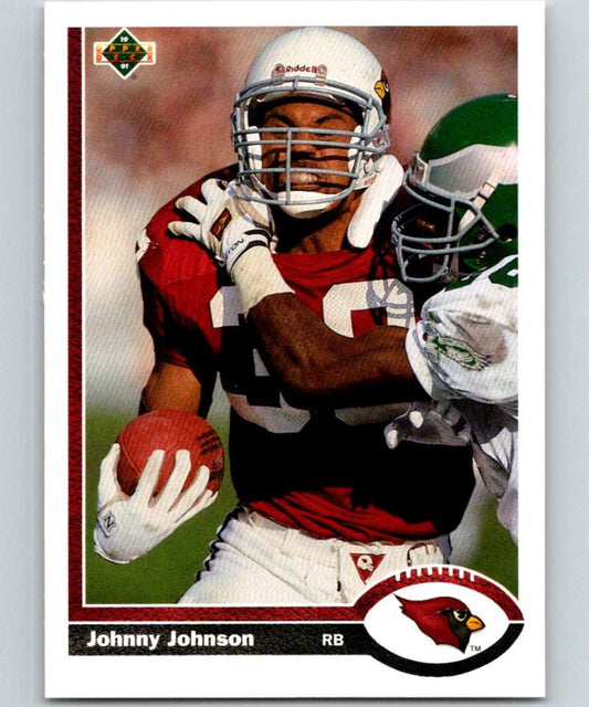 1991 Upper Deck #447 Johnny Johnson Cardinals NFL Football Image 1