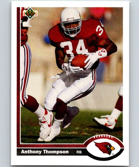 1991 Upper Deck #449 Anthony Thompson Cardinals NFL Football Image 1