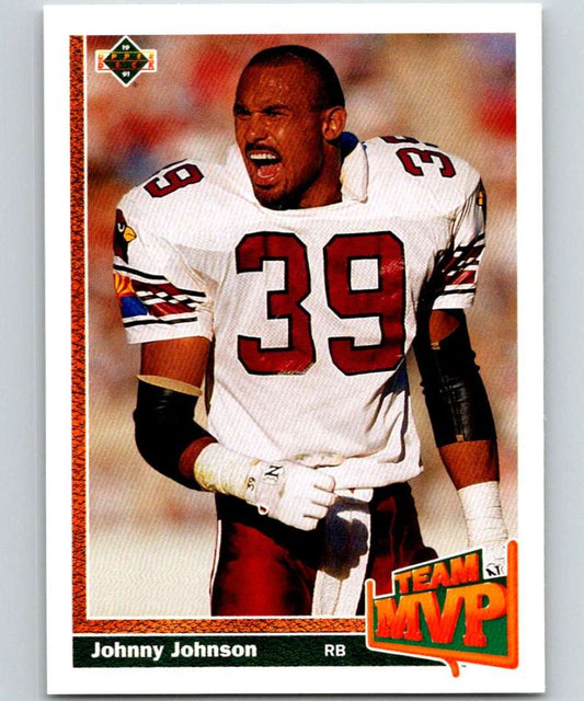 1991 Upper Deck #472 Johnny Johnson Cardinals TM NFL Football Image 1