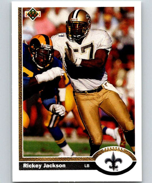 1991 Upper Deck #482 Rickey Jackson Saints NFL Football Image 1