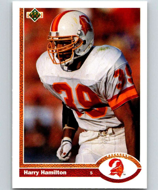 1991 Upper Deck #487 Harry Hamilton Buccaneers NFL Football Image 1