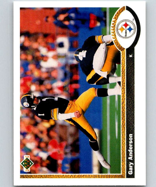 1991 Upper Deck #488 Gary Anderson Steelers NFL Football Image 1