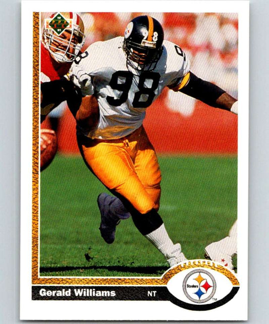 1991 Upper Deck #490 Gerald Williams Steelers NFL Football