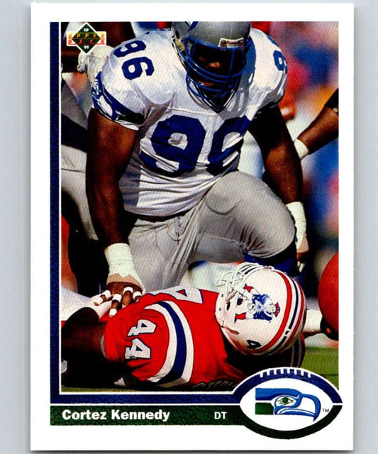 1991 Upper Deck #491 Cortez Kennedy Seahawks NFL Football Image 1